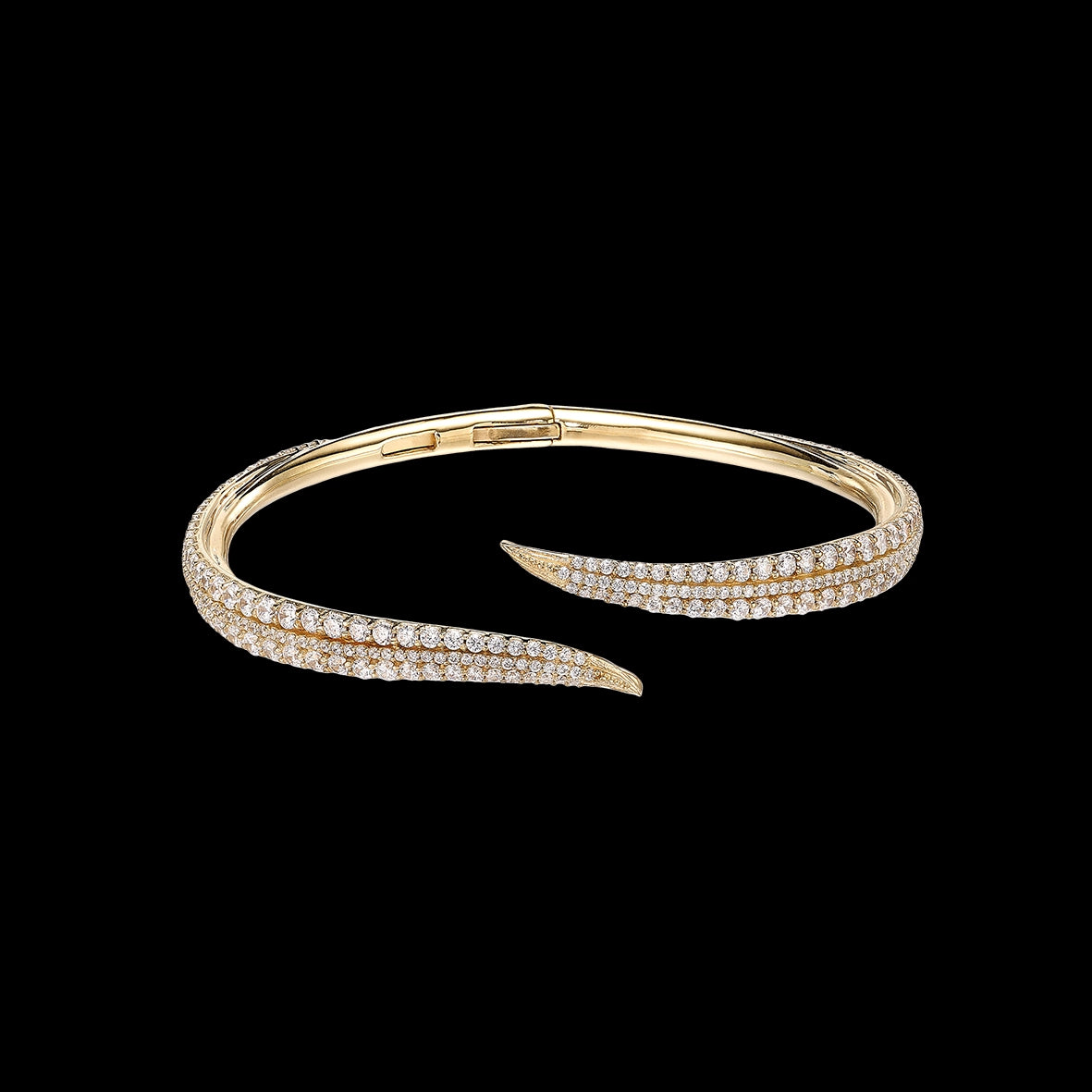 Diamond Blades of Grass Bangle